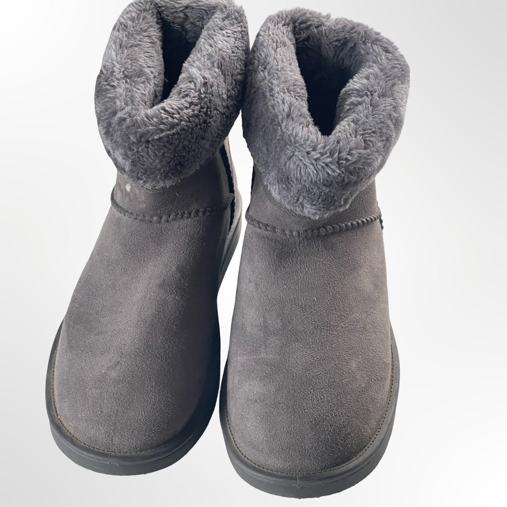 DKSUKO Cozy Gray Fur-Lined Women's Boots in size 9 - Picture 2 of 6